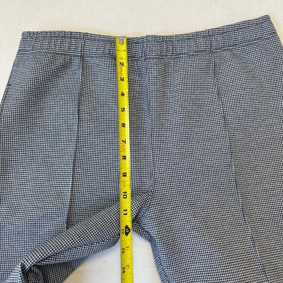 Todd Snyder Mens Houndstooth Track Pant Blue White Ankle Zip Stretch Size Medium - Picture 13 of 16